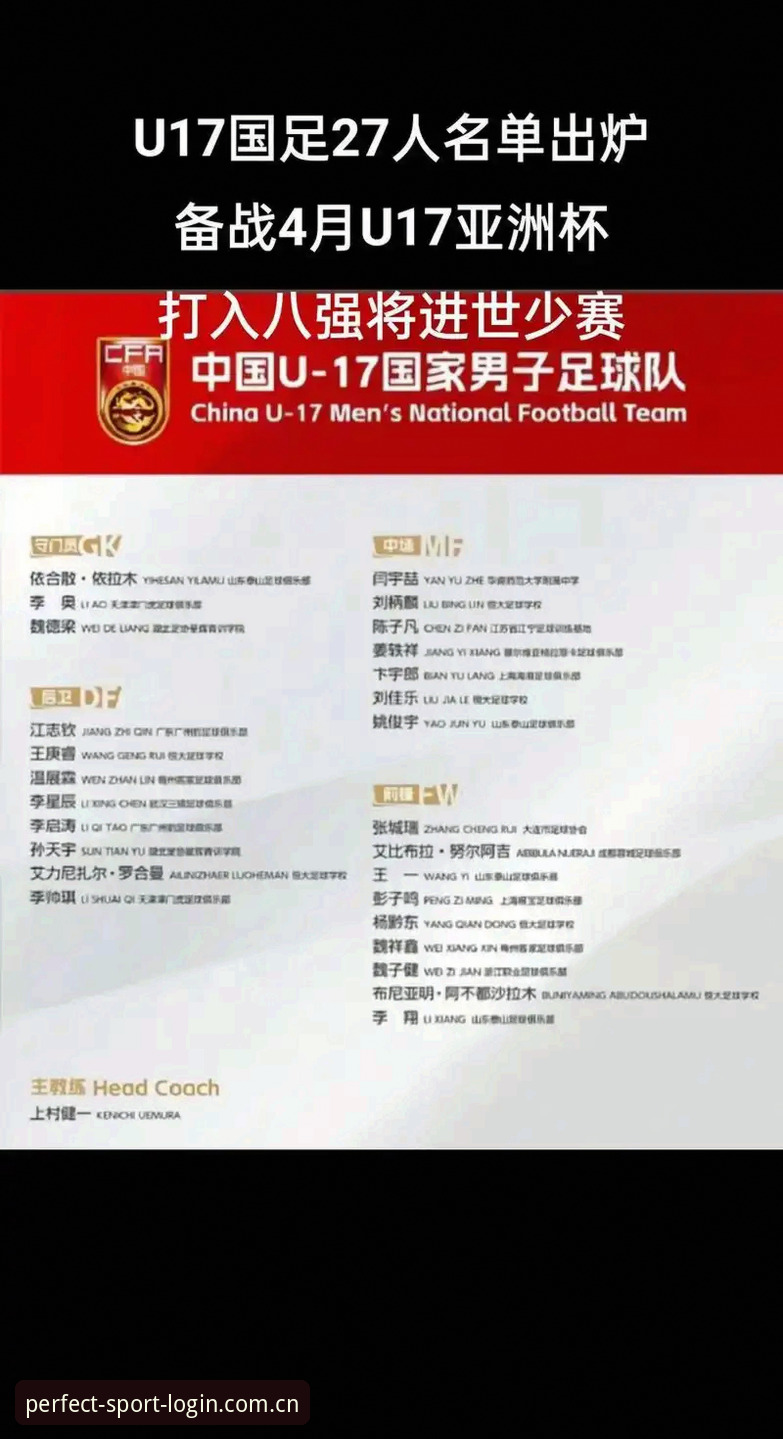 完美体育电脑版 U17世界杯分组解析:中国男女足双双落位,完美体育平台带你直击焦点战